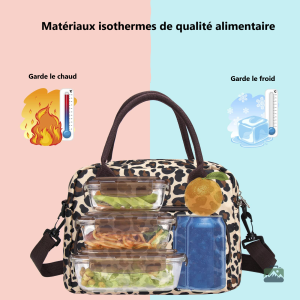 Lunch Bag isotherme design Monstera pour transporter vos repas