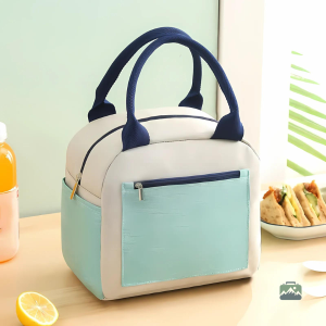 Sac Isotherme Repas Beige, design compartimenté pour repas frais