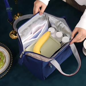 Sac Isotherme Repas Bleu Élégant