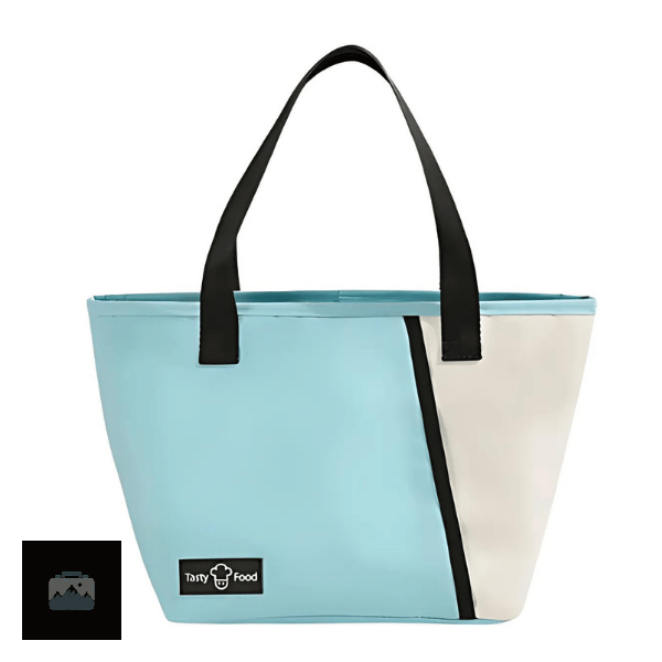 lunch-bag-isotherme-bleu-main-1 Lunch Bag Isotherme Bleu à Main pour repas