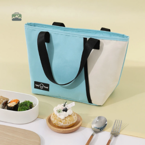 Lunch Bag isotherme avec poignée, couleur bleue
