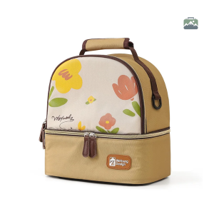 Lunch bag isotherme jaune pour repas en déplacement