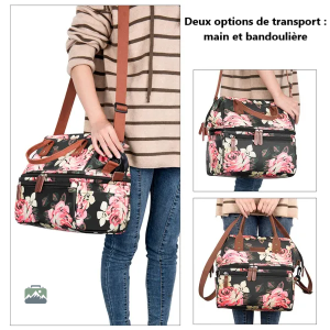 Sac isotherme féminin coloré et fonctionnel