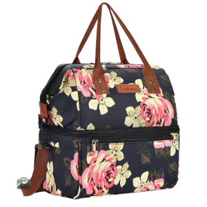 Lunch Bag Isotherme Fleurs pour repas à emporter