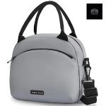 Lunch Bag Isotherme Gris avec bandoulière