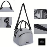 Sac Isotherme Repas en gris, pratique et élégant