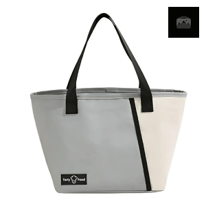 Lunch Bag Isotherme Gris à Main
