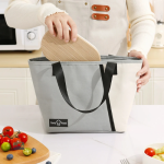 Sac Isotherme Gris pour Repas à Emporter