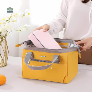Sac isotherme jaune élégant pour conserver vos aliments frais