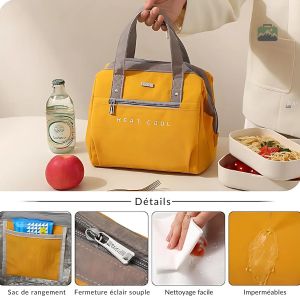 Lunch bag pratique et stylé pour repas au bureau ou en pique-nique