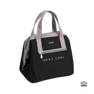Lunch Bag Isotherme Noir Chic pour repas en déplacement