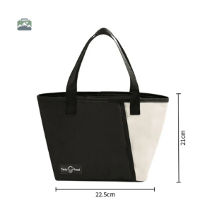 Sac à main isotherme noir pour conserver vos aliments frais