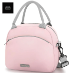 Lunch Bag Isotherme Rose avec bandoulière