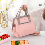 Sac repas isotherme, couleur rose chic