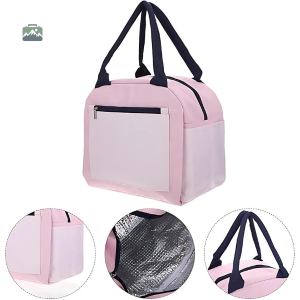 Sac Repas Isotherme Rose pour Transport Facile