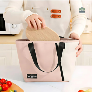 Sac isotherme rose pratique pour transporter vos repas
