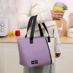 Sac à lunch violet avec isolation thermique