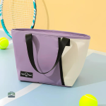 Lunch bag violet pratique pour repas à emporter