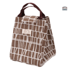 Lunch Bag Marron Craquelé en style élégant