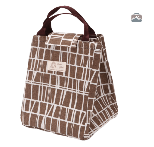 lunch-bag-marron-craquele-1 Lunch Bag Marron Craquelé en style élégant