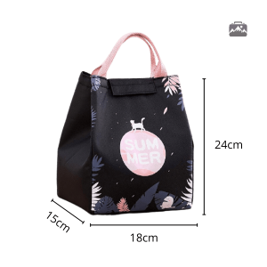 Sac à lunch rose, design estival et pratique