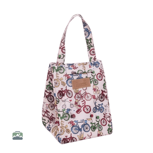 lunch-bag-velos-multicolores-1 Lunch Bag Vélos Multicolores pour repas en déplacement