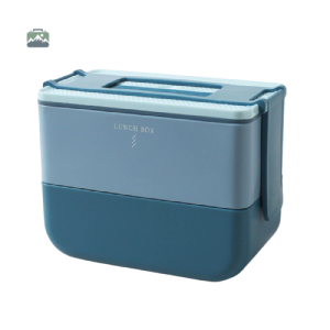 Lunch Box Bateau Bleu 2 Étages pour repas pratiques