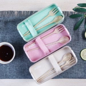 Lunch Box pratique en beige, idéale pour le déjeuner