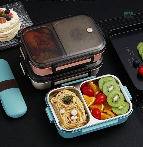 Bento box avec couvercle sécurisé pour éviter les fuites