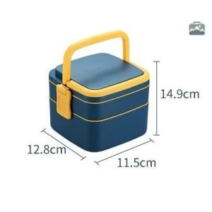 Bento Box Square en couleur bleu