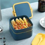 Boîte à lunch carrée pour repas équilibrés