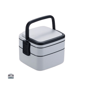 Lunch Box Bento Carré Gris