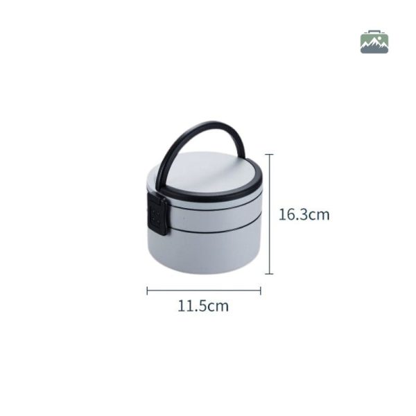 Bento gris pour repas équilibrés en déplacement