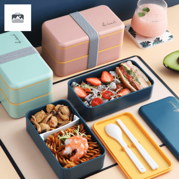 Récipient à repas bleu nuit, idéal pour le travail