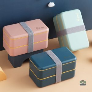 Lunch Box élégante en bleu nuit pour les pauses déjeuner