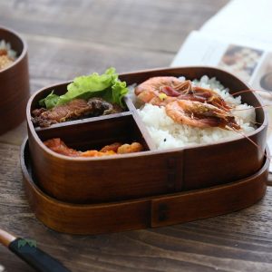 Boîte à lunch en bois au design japonais traditionnel