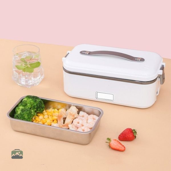 Récipient chauffant pour repas en déplacement