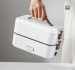 Lunch box blanche pour repas à emporter