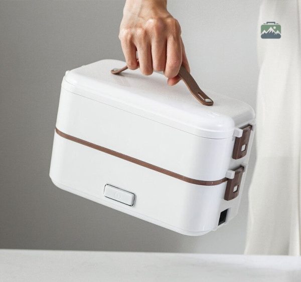 Lunch box blanche pour repas à emporter