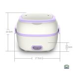 Lunch box électrique bleue pour repas chauds