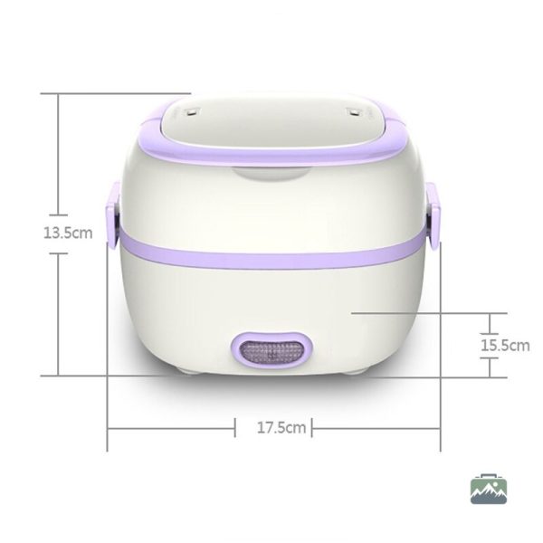 Lunch box électrique bleue pour repas chauds