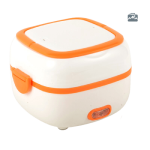 Lunch Box Chauffante Orange Carrée