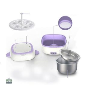 Conteneur alimentaire chauffant couleur orange