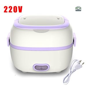Lunch Box Chauffante Carrée en violet