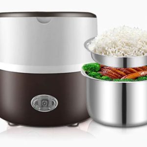 Lunch Box Chauffante Marron, design pratique et fonctionnel