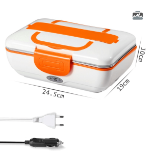 Lunch Box portable orange pour repas chauds à domicile