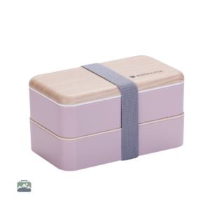 Lunch Box Chic Bois Rose élégante et pratique