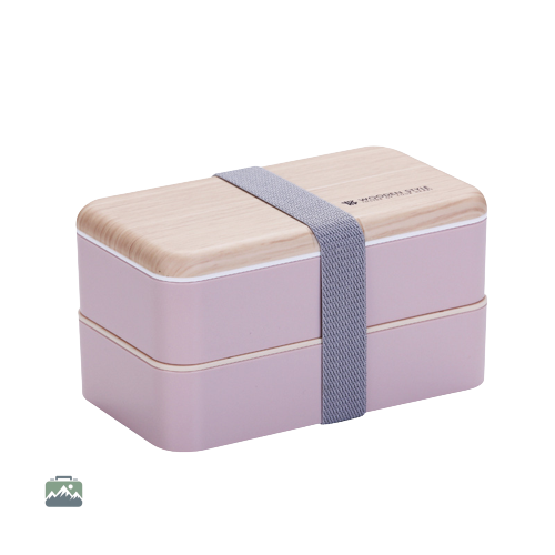 Lunch Box Chic Bois Rose élégante et pratique