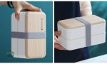 Stylish Lunch Box en bois rose pour les déplacements
