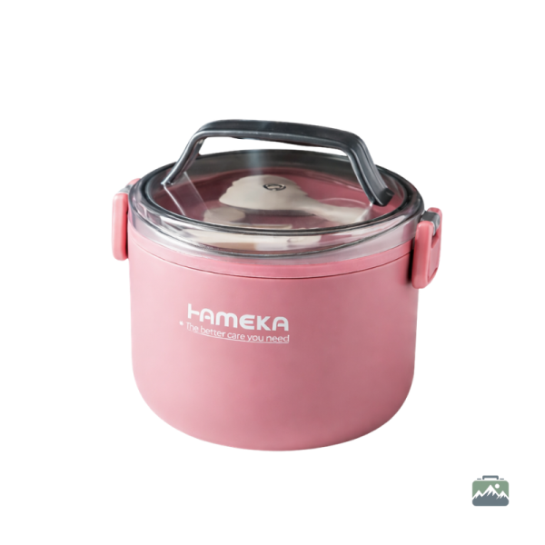lunch-box-compartimentee-inox-marron-1 Lunch Box Inox rose compartimentée